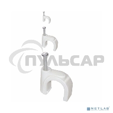 Скоба креп. круглая R6 (уп.100шт) ИЭК USK11-06-100