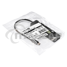 USB-Хаб (концентратор) 4-в-1 ExeGate DUB-2C2P/10G (кабель-адаптер USB 3.2 Gen2 Type C --> 2xUSB3.2 Gen2 Type-A (10G)/2xUSB3.2 Gen2 Type-C (10G), SuperSpeed+ USB 10Gbps, Plug&Play, черный)