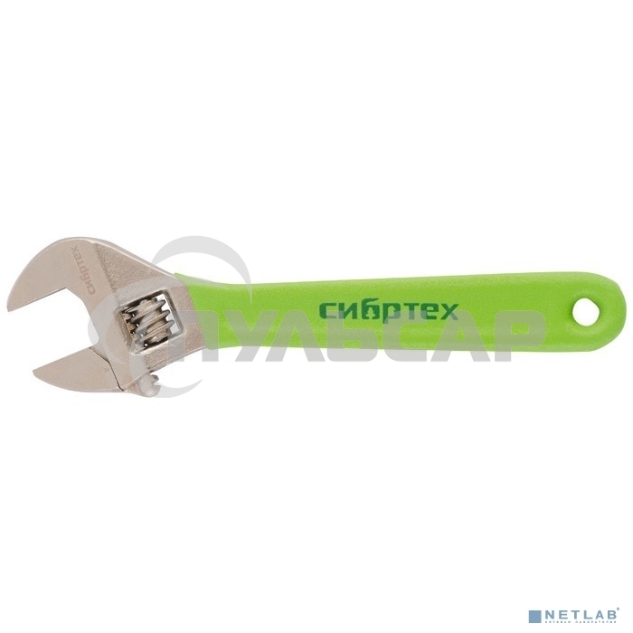 Ключ разводной 375 мм, никелированный Сибртех