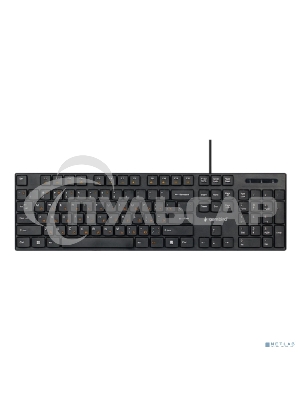 Клавиатура проводная Gembird KB-250, полноразмерная, 104кл, 12Fn, 1.8м, черная