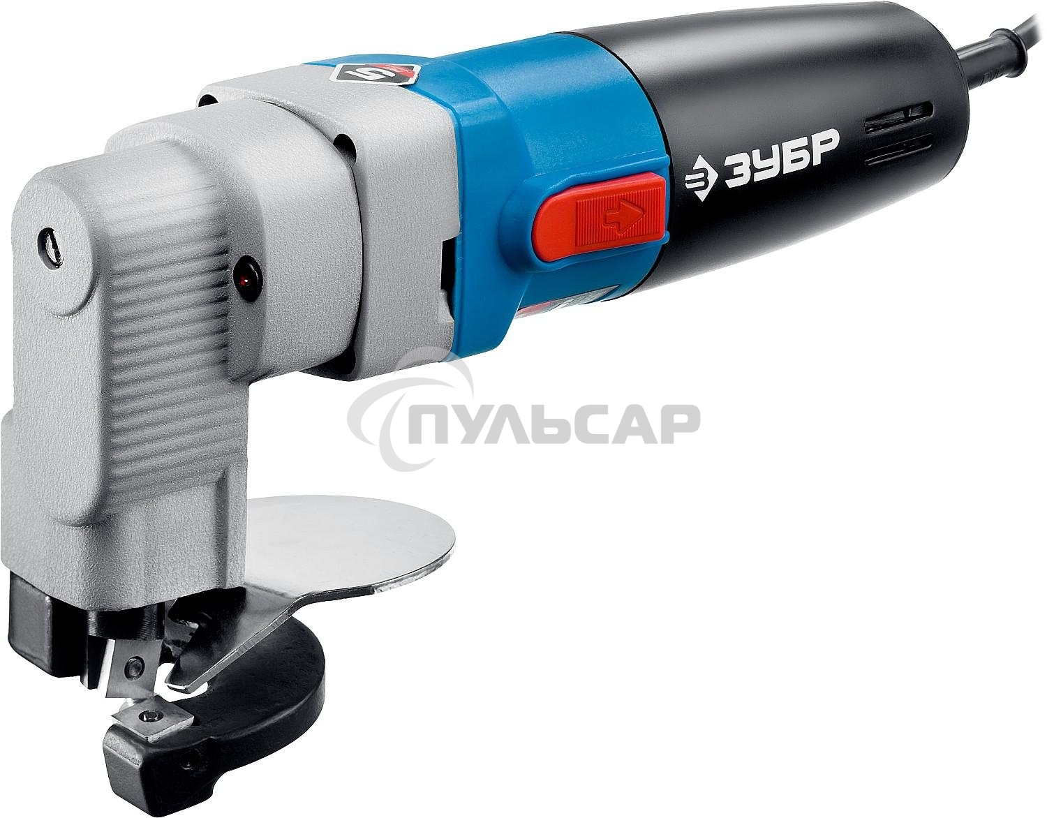 Ножницы лезв. ЗУБР ЗНЛ-500 листовые, 500Вт 1800/мин сталь:2.5мм мин.рад.40мм в кейсе