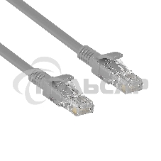 Патч-корд ExeGate UTP-RJ45-RJ45-C6-CU-2M-GY, UTP, cat.6, 2м, медь, серый