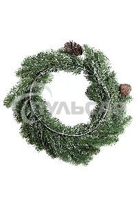 Еловый венок с шишками Neon-night Ø 45см, Литой