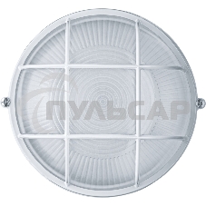 Светильник Navigator ЛОН NBL-R2-60-E27/WH 1х60Вт E27 IP54 (аналог НПБ 1302 бел. круг с решеткой 60Вт)