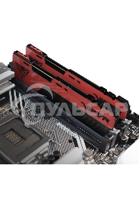 Оперативная память Patriot Viper Elite II, DDR4, 16Gb (2x8 Gb), 3200 MHz, CL18, DIMM, радиатор, красный, черный