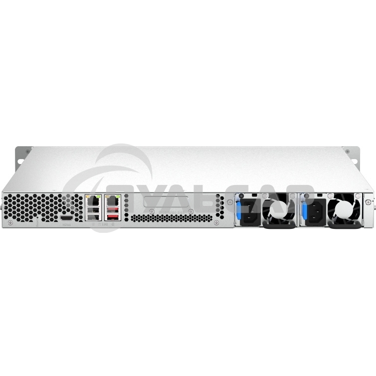 Сетевое хранилище SMB QNAP TS-464U-RP-8G NAS 4 HDD trays, rackmount 1U, 2 PSU. 4-core Intel Celeron N5105/N5095 2.0-2.9 GHz, 8 Gb RAM MAX, 2x2.5 Gigabit Ethernet, 4xUSB, 1xHDMI . PCIe Gen 3 x2, W/o rail kit RAIL-B02