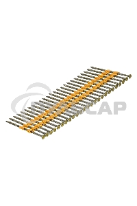 Гвозди для пнев. нейлера (крашен.), длина - 75 мм, диам. - 3,05 мм, 2000 шт. Denzel