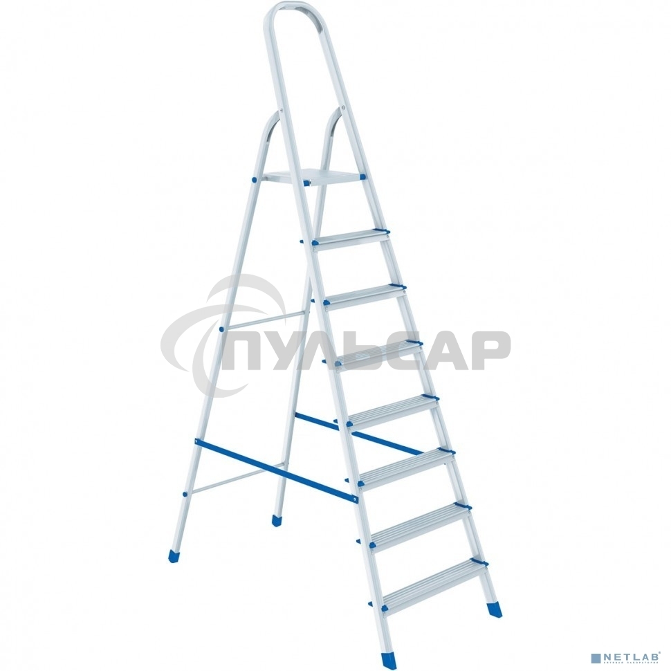 Стремянка Сибртех 97718, 8 ступеней, алюминиевая
