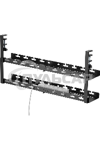Кабель-канал Cactus CS-CM-700-2BK для столов 72.8x13.5x34.2см черный