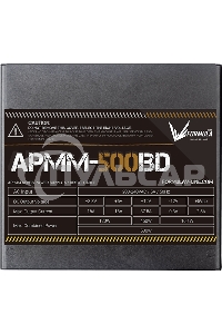 Блок питания Aerocool / Formula APMM-500BD, 500Вт, 80 PLUS Bronze, 120мм, черный