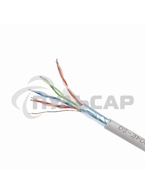 Кабель FTP Cablexpert FPC-5004E-SO кат.5e медь однож. экран, 305м pullbox, серый