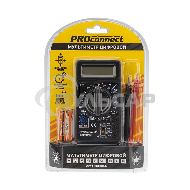 Портативный мультиметр M832 (DT832) PROconnect