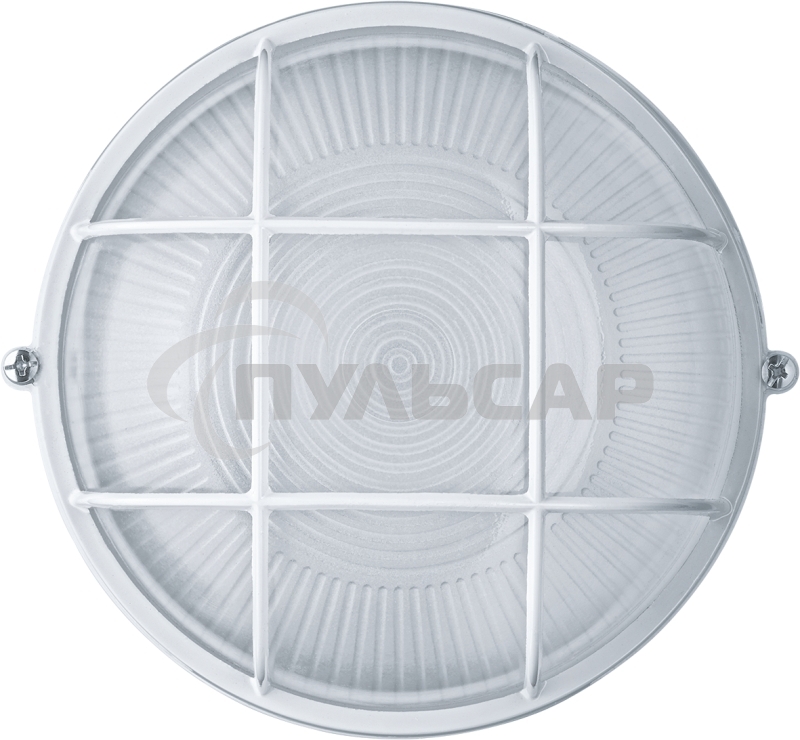 Светильник Navigator ЛОН NBL-R2-60-E27/WH 1х60Вт E27 IP54 (аналог НПБ 1302 бел. круг с решеткой 60Вт)