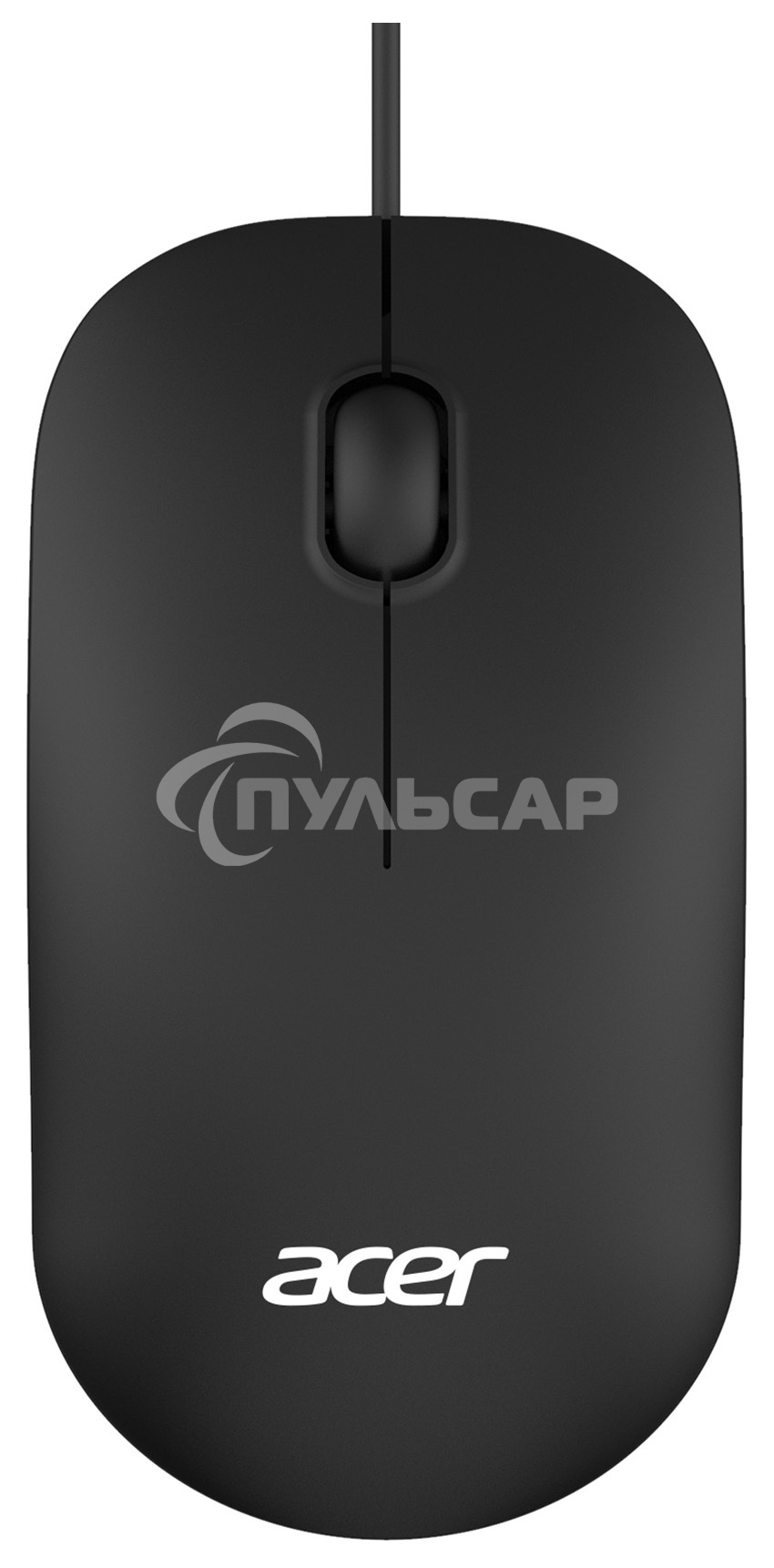 Мышь проводная Acer OMW122 черный, 1200 dpi, USB, кнопки - 3