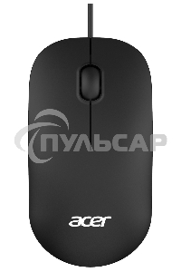 Мышь проводная Acer OMW122 черный, 1200 dpi, USB, кнопки - 3