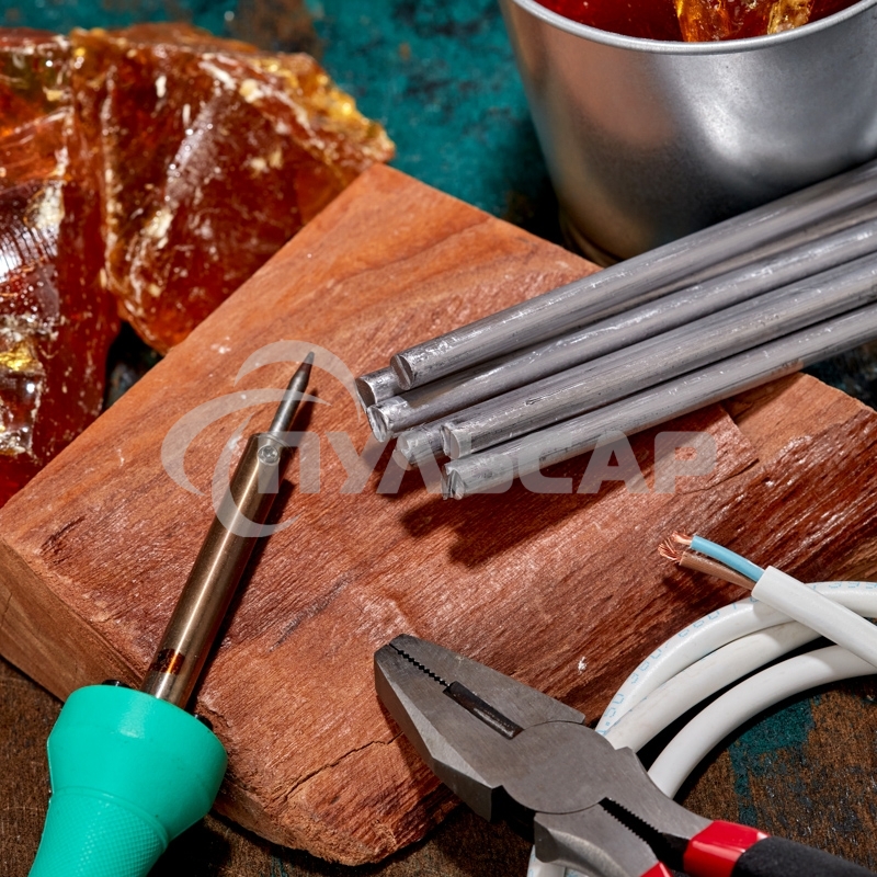 Припой пруток ПОС-40, Ø8мм, длина 400мм, ГОСТ 21931-76, олово 40%, свинец 60% (упак. 5 кг) Rexant