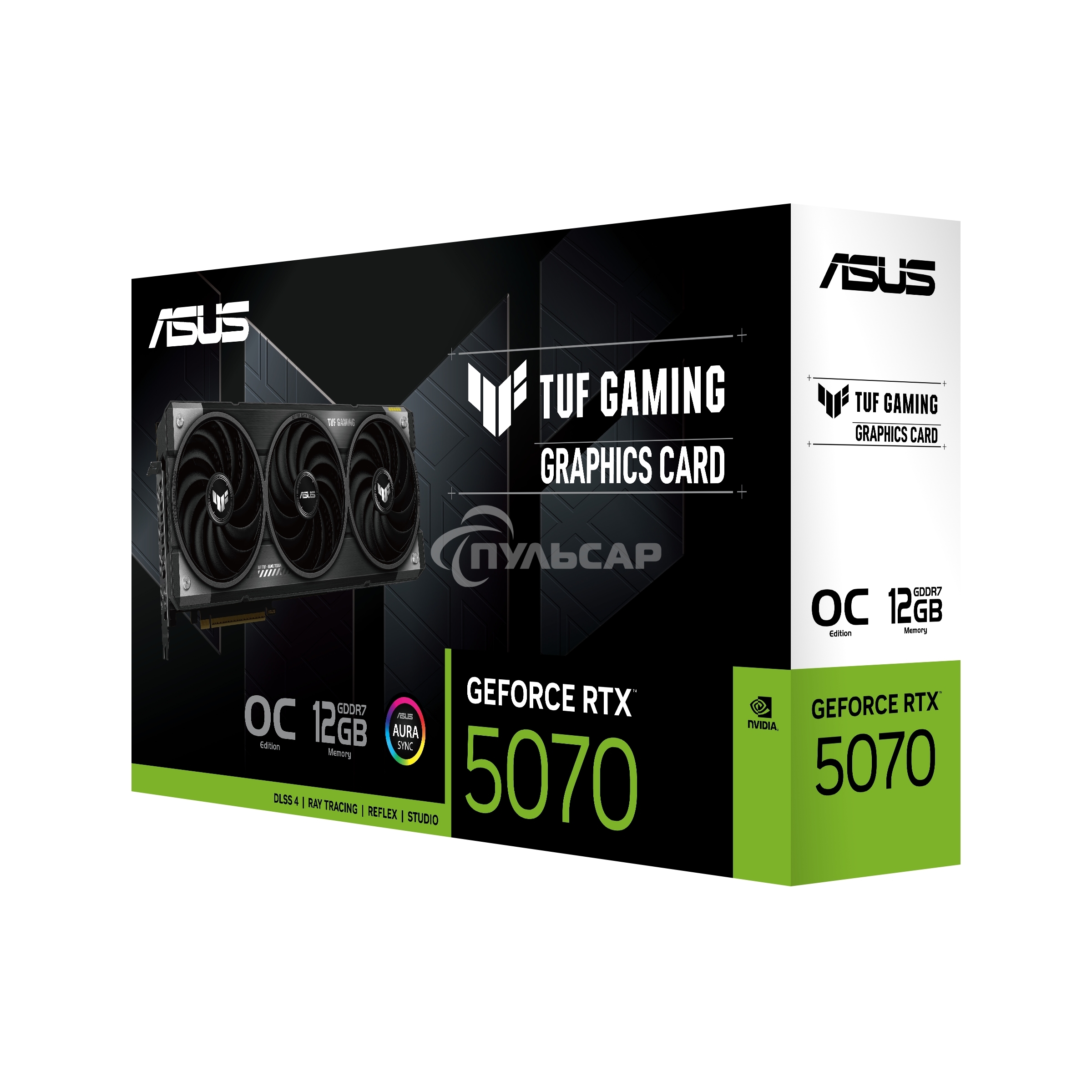 Видеокарта ASUS TUF-RTX 5070-O12G-GAMINGRTX 5070,HDMI*2,DP*3,12G,D7; 90YV0LZ0-M0NA00
