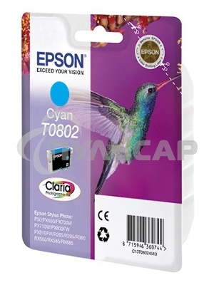 Картридж струйный Epson C13T08024011 голубой для Epson St PhP50/PX660/PX720WD (330стр.)