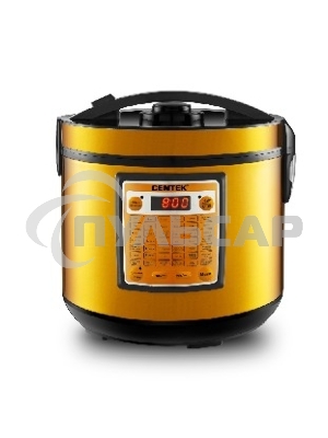Мультиварка Centek CT-1495 черный 5.0л, 42 программы + Мультишеф черный/золотистый