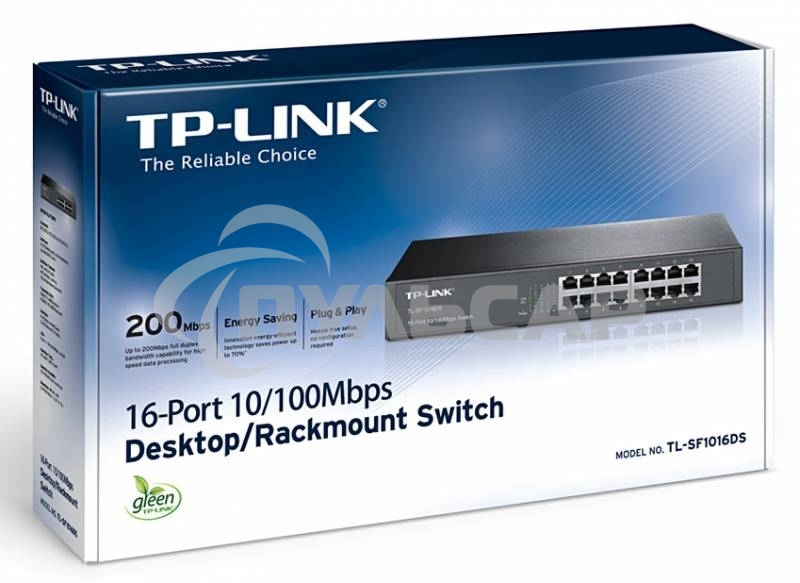 Сетевой коммутатор TP-Link SMB TL-SF1016DS Коммутатор неуправляемый 16 ports 10/100 Мбит/с
