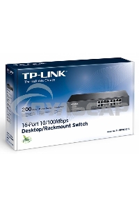 Сетевой коммутатор TP-Link SMB TL-SF1016DS Коммутатор неуправляемый 16 ports 10/100 Мбит/с