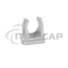 Держатель для труб (клипса) d16мм сер. (уп.100шт) Plast EKF derj-z-16n