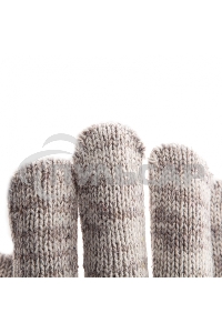 Перчатки трикотажные усиленные, гелевое ПВХ-покрытие, 7 класс, бело-серый меланж, Россия Сибртех