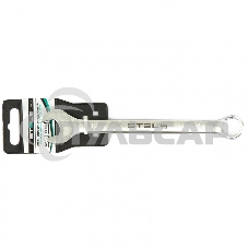 Ключ комбинированный, 15 мм, CrV, матовый хром Stels