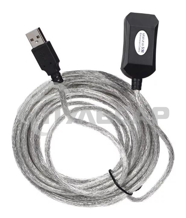 Кабель Aopen/QustКабель-адаптер USB2.0-repeater, удлинительный активный <Am-->Af> 5м (ACU823-5M) 6938510851314