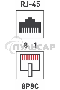Разъем RJ-45 Rexant (8P8C) под витую пару, FTP, кат.5e
