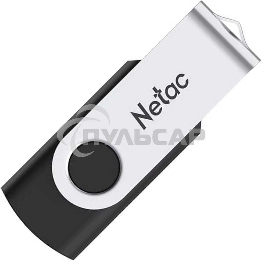 Флешка USB R/W Netac U505 8Gb USB2.0, черный и серебристый NT03U505N-008G-20BK