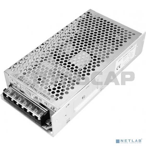 Источник питания 220 V AC/12 V DC 9 A 100 W с разъемами под винт, без влагозащиты (IP23)