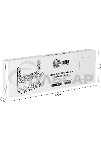 Кабель-канал Cactus CS-CM-400-2WT для столов 40x13.4x34.2см белый