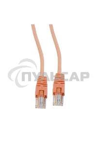 Патч-корд UTP Cablexpert кат. 5e, 1м, литой, многожил. (оранжевый)
