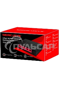 Коммутатор Mercusys MS105G 5G неуправляемый