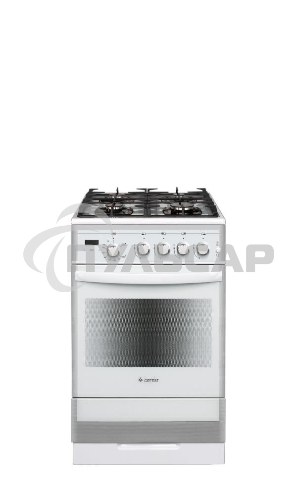 Плита газовая Gefest ПГ 5500-03 0042 белый, конфорок 4 шт, духовка 52 л, 50 см x 85 см x 58.5 см