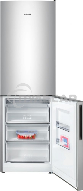 Холодильник Atlant XM-4621-181 серебристый двухкамерный 205/119л морозилка снизу