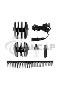 Набор для стрижки Galaxy Line GL 4165, черный, 3 Вт, время непрерывной работы до 1,5 ч, время зарядки около 2 часов, аккум. Li-Ion 3,7 В, емкость аккум. 600 мА*ч, лезвия из нержав. стали, ширина лезвия 40 мм, 2 насадки-расчески (3 и 6 мм, 9 и 12 мм), USB 