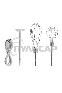 Миксер аккумуляторный Galaxy Line GL 2227, белый, ручной, 20 Вт, 2 скорости