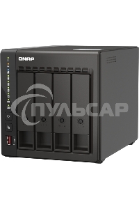 Сетевое хранилище SMB QNAP TS-453E-8G NAS, 4-tray w/o HDD. 2xHDMI-port. 4-core Celeron J6412 2-2.6 GHz, 8GB DDR, 2x2.5Gb LAN, 2 x M.2 2280 PCIe Gen 3 x2, 2x USB 3.2 Gen 2 (10Gbps) Port, 2x USB 2.0 port