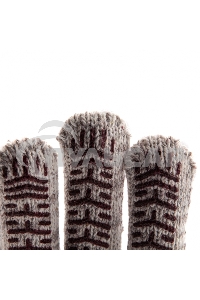 Перчатки трикотажные усиленные, гелевое ПВХ-покрытие, 7 класс, бело-серый меланж, Россия Сибртех