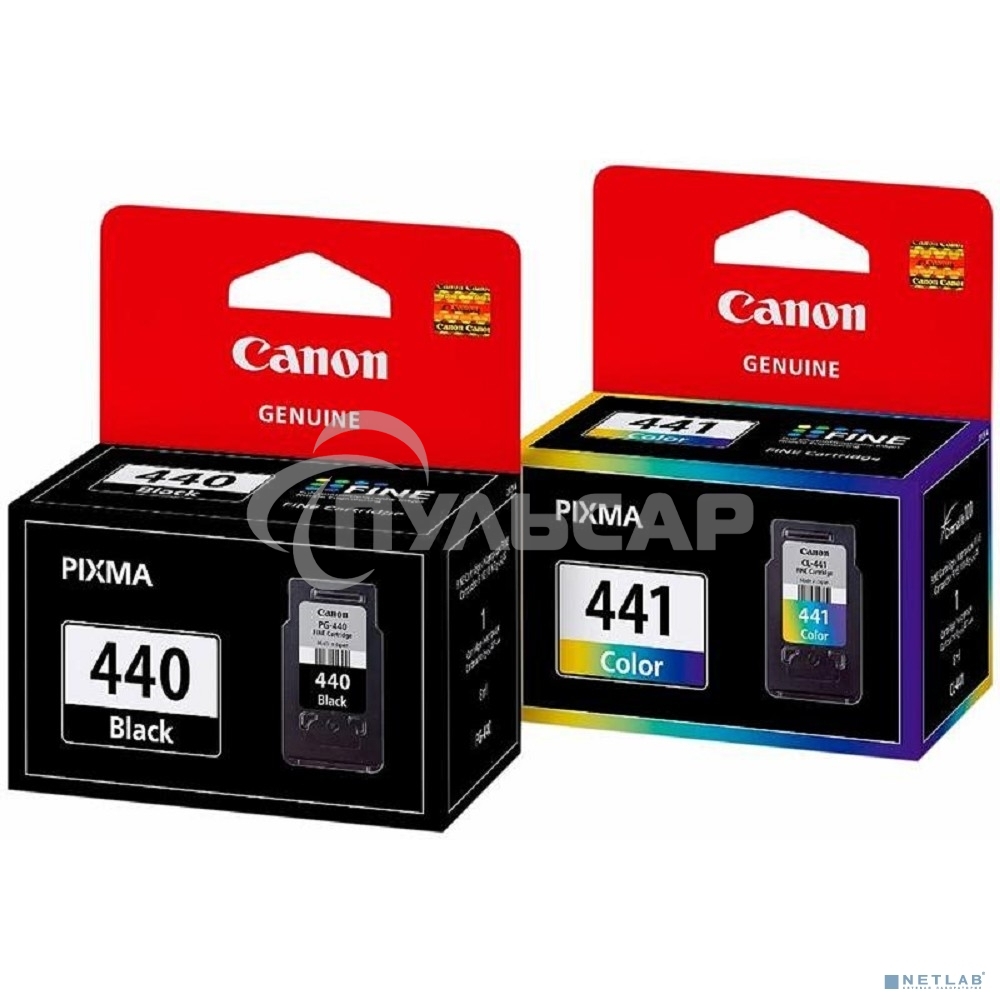 Картридж струйный Canon PG-440/CL-441 5219B005 черный/трехцветный x2уп. для Canon MG2140/MG3140 (180стр.)
