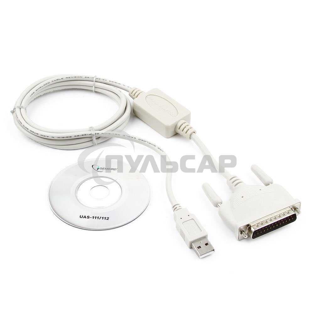 Переходник Gembird Переходник с USB DB25M/AM 1.8m UAS112 блистер