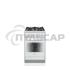 Плита комбинированная Gefest ПГЭ 5502-02 0042 белый, конфорок 4 газовых, духовка 55 л, 50 см x 85 см x 58.5 см