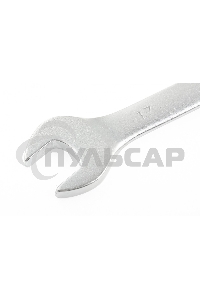 Ключ комбинированный, 17 мм, CrV, матовый хром Stels