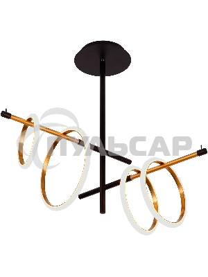 Люстра Hiper H847-0 потолоч. черный/золотистый
