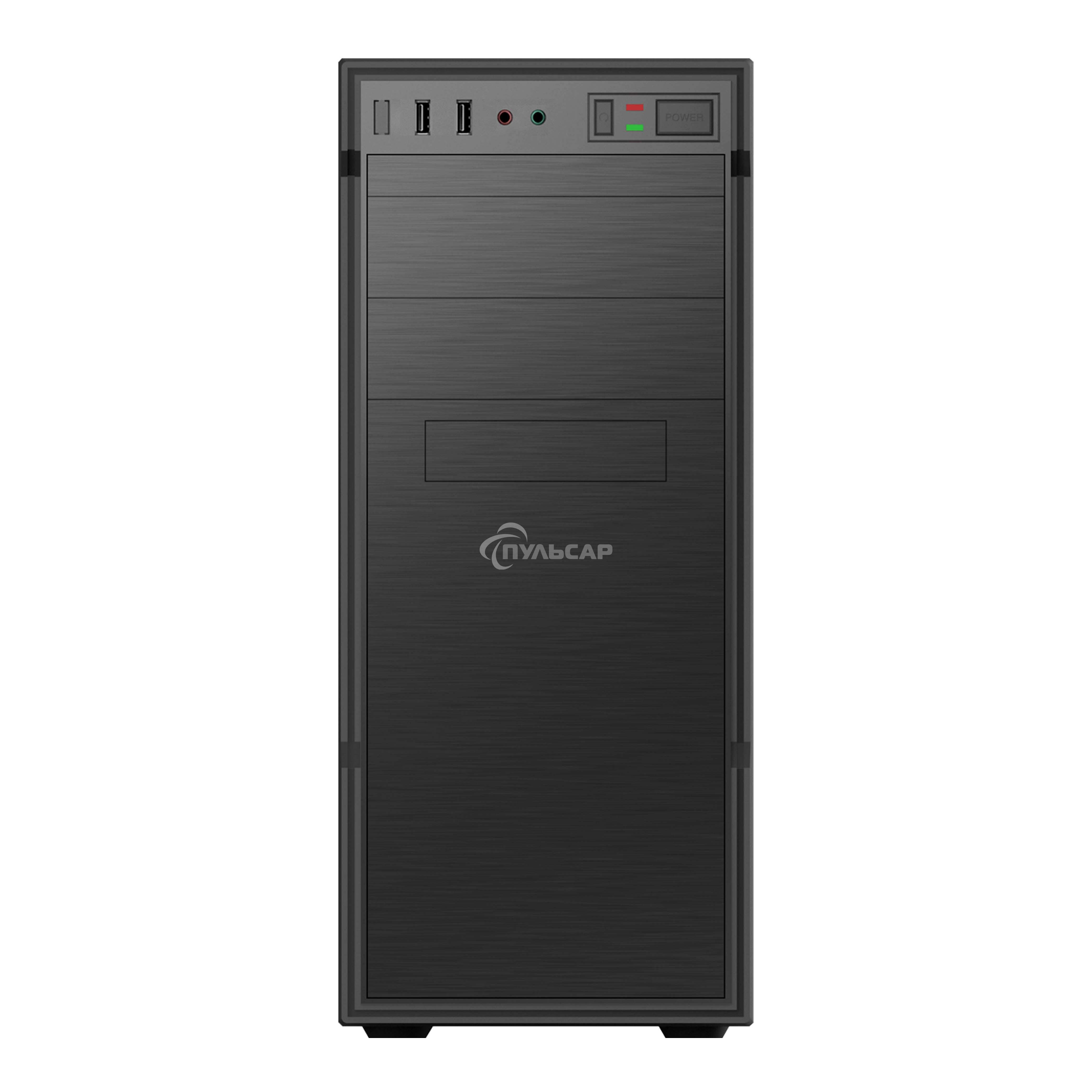Компьютерный корпус с блоком питания 450Вт./ Case Forza ATX, 450W, 1xUSB 2.0+1xUSB 3.0, Black, w/o FAN, 8 см fan PSU, power cord