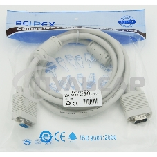 Кабель-удлинитель VGA VGA HD15 (m)/VGA HD15 (f) 1.8м феррит.кольца экран.