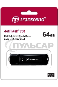Флешка USB Transcend USB 64 Gb JetFlash 750 TS64GJF750K USB 3.0