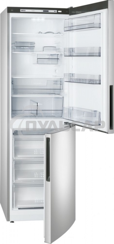 Холодильник Atlant XM-4621-181 серебристый двухкамерный 205/119л морозилка снизу